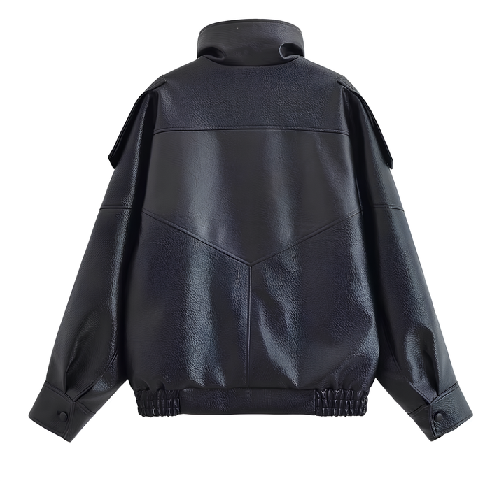 AUREVA | Modern Edge Leather Jacket