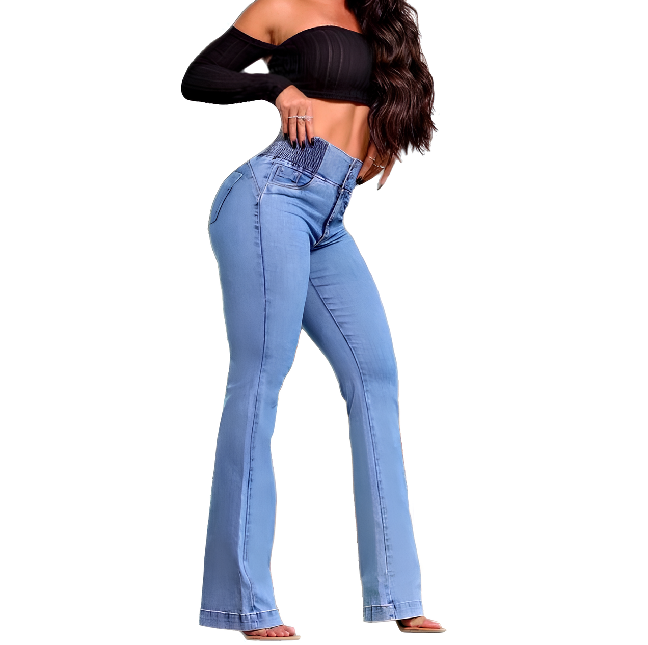 AUREVA | High-Waisted Stretch Jeans