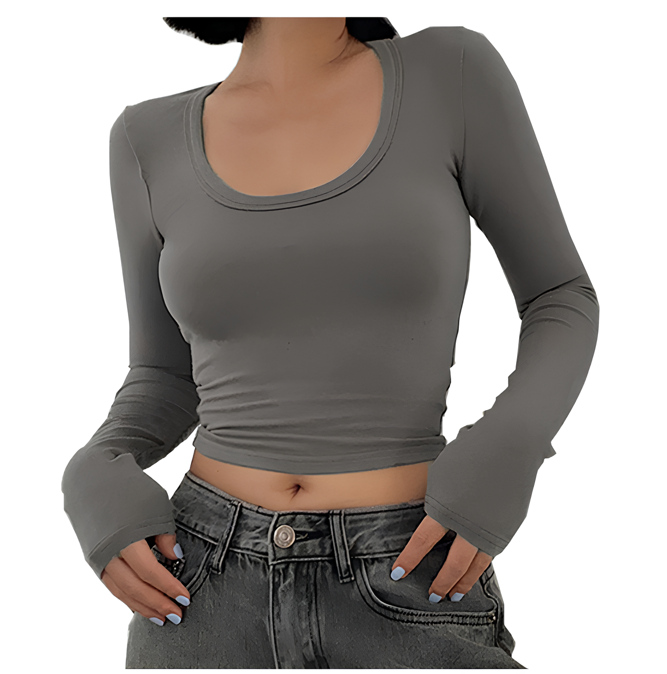 AUREVA | Long-Sleeve Crop Top