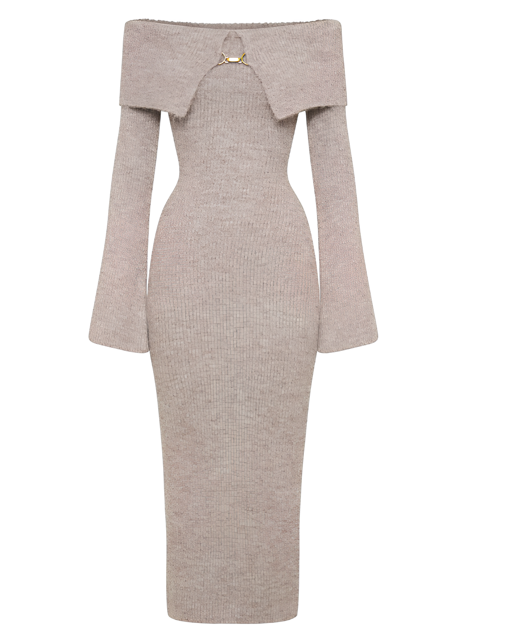 AUREVA | Textured Off-Schoulder Maxi Dress