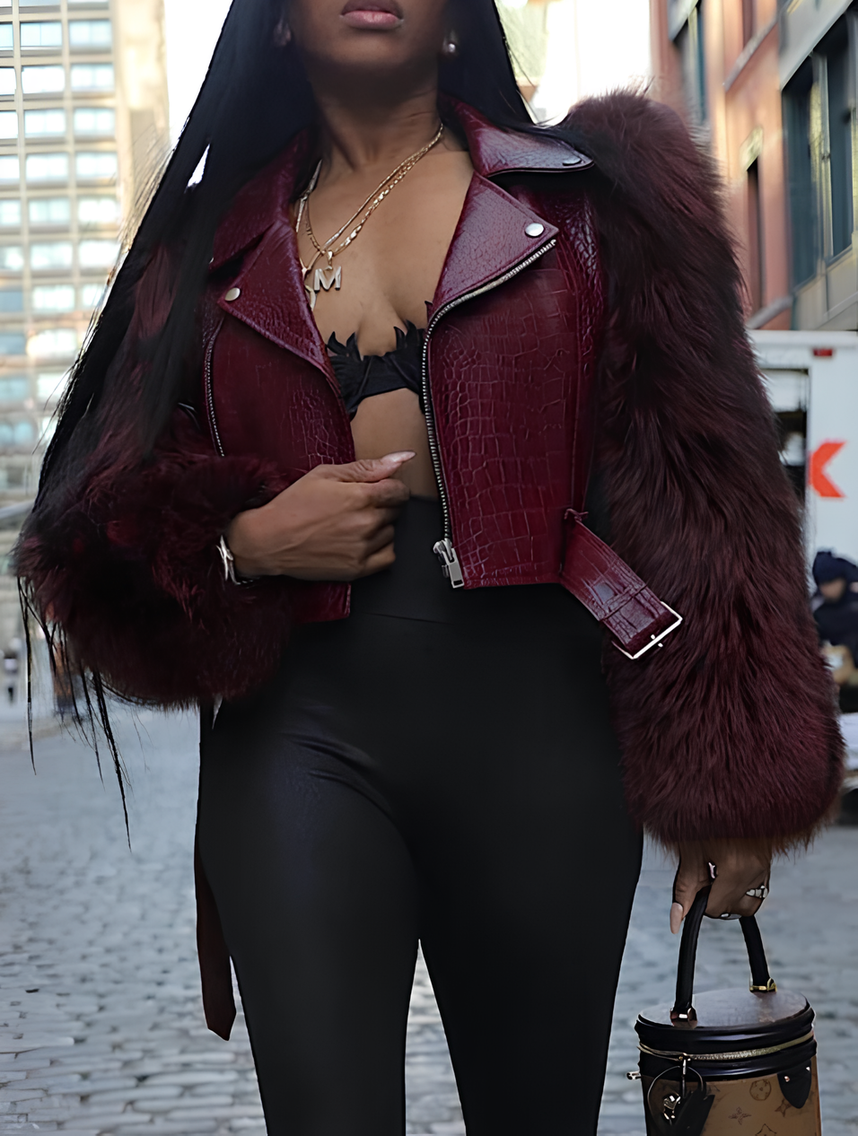 AUREVA | The Iconic Leather & Fur Jacket