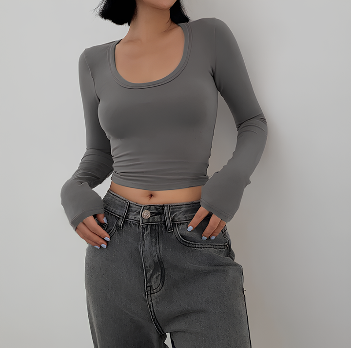AUREVA | Long-Sleeve Crop Top
