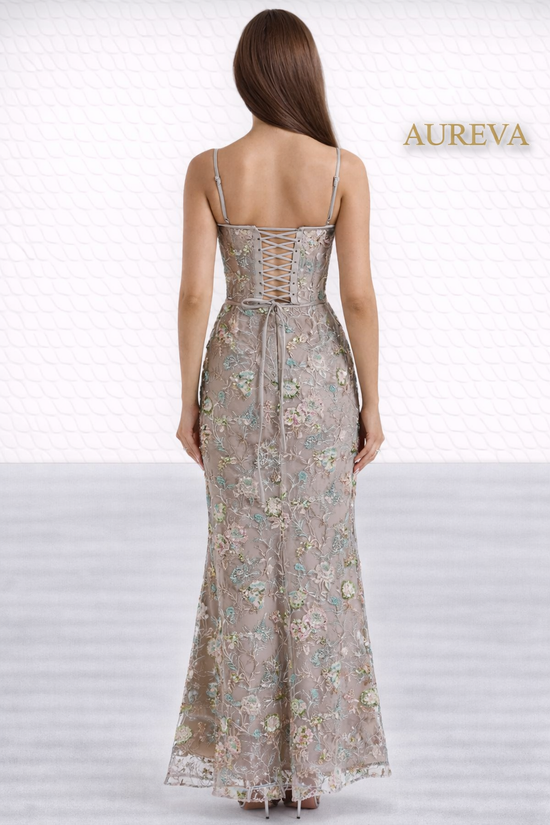 AUREVA | Luxury Embroidered Maxi Dress