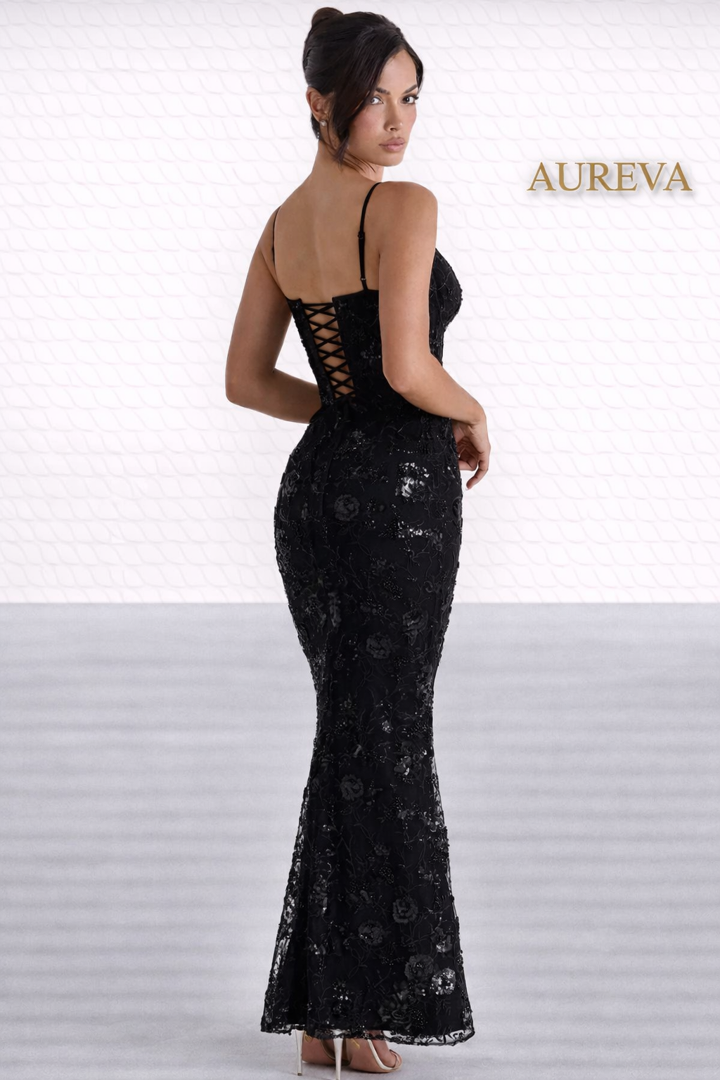 AUREVA | Luxury Embroidered Maxi Dress