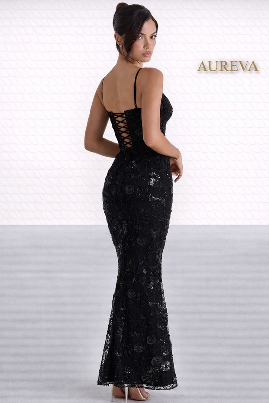 AUREVA | Luxury Embroidered Maxi Dress