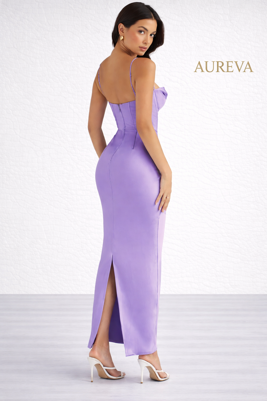 AUREVA | Corset Satin Dress