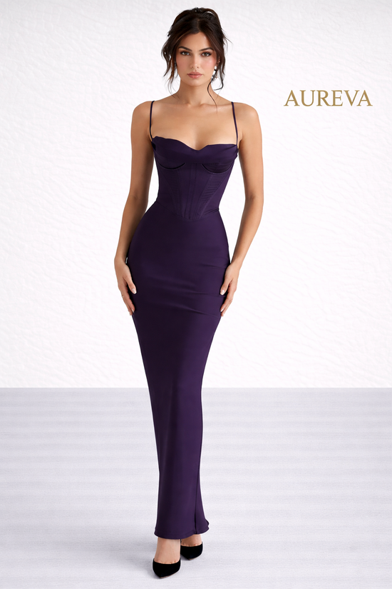 AUREVA | Corset Satin Dress
