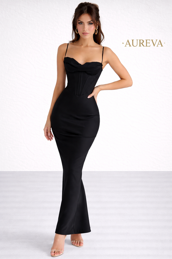 AUREVA | Corset Satin Dress