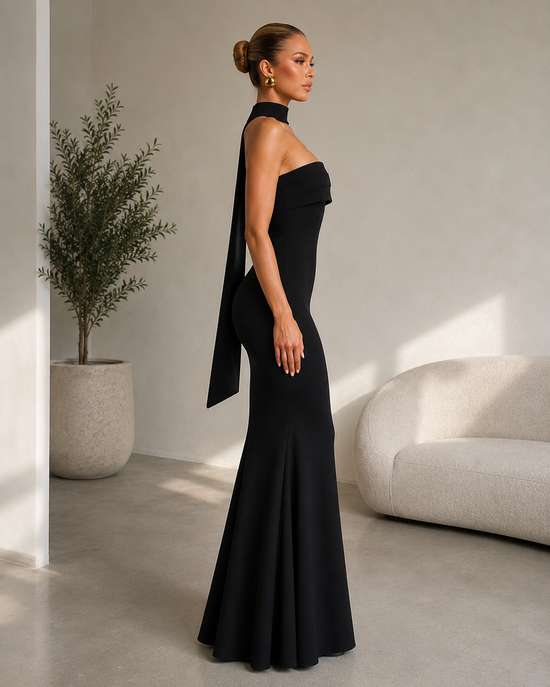 AUREVA | Sculpted Elegance Mermaid Maxi Dress