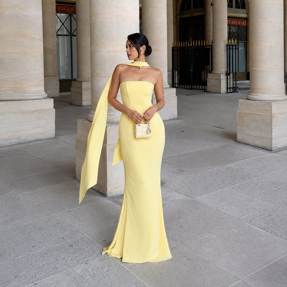 AUREVA | Sculpted Elegance Mermaid Maxi Dress