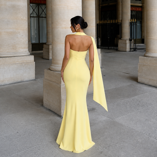 AUREVA | Sculpted Elegance Mermaid Maxi Dress