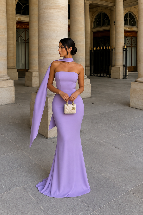 AUREVA | Sculpted Elegance Mermaid Maxi Dress