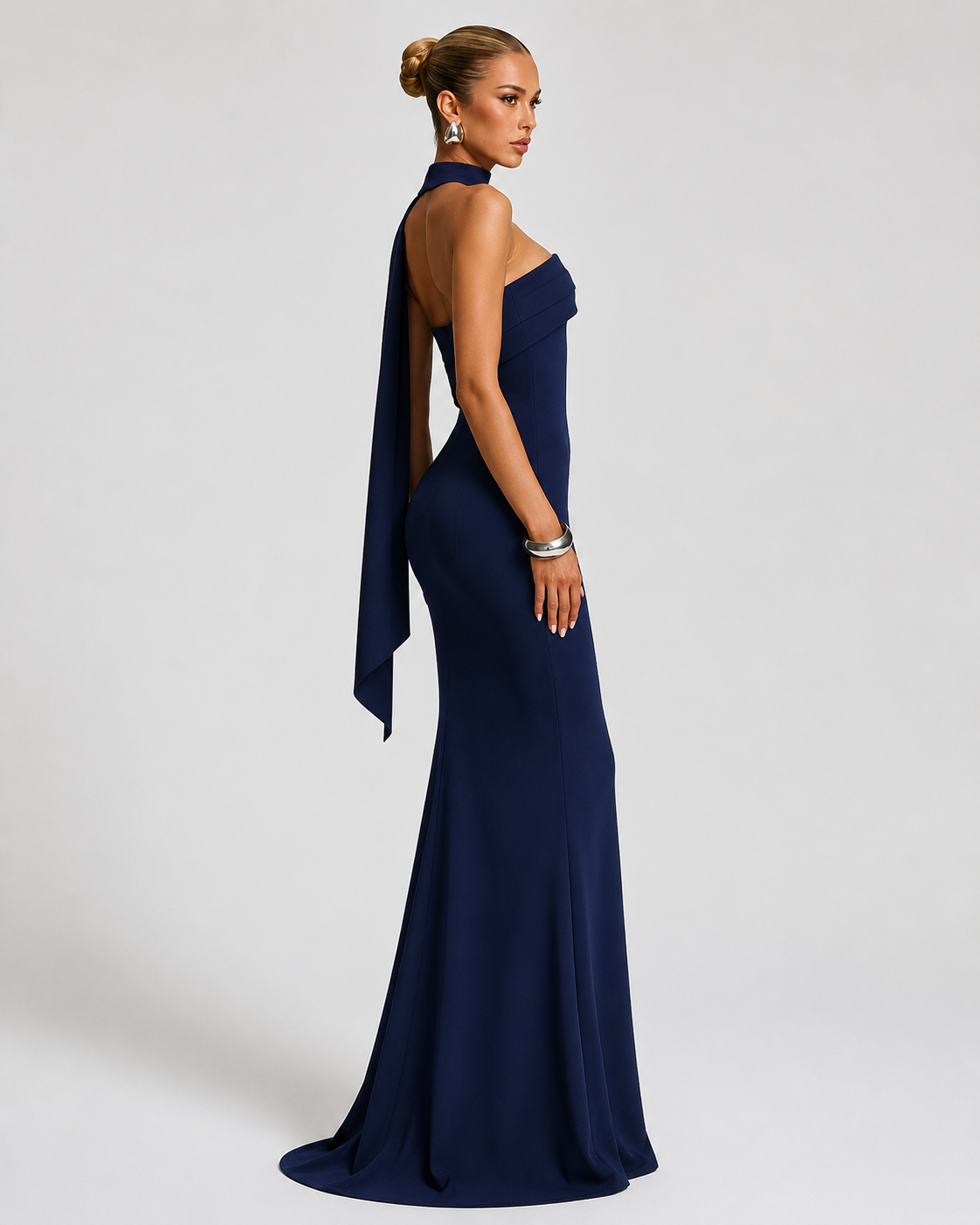 AUREVA | Sculpted Elegance Mermaid Maxi Dress