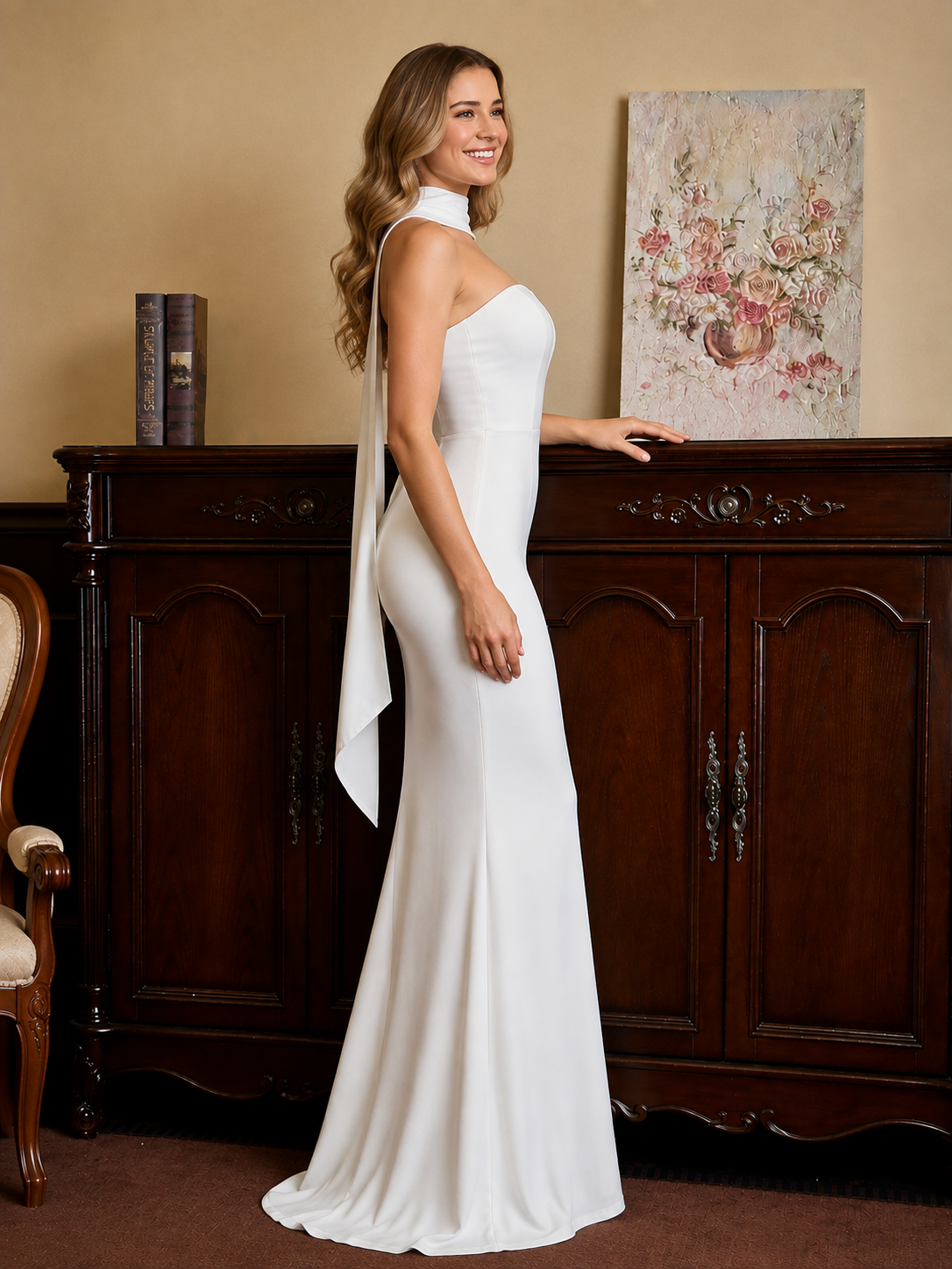 AUREVA | Sculpted Elegance Mermaid Maxi Dress