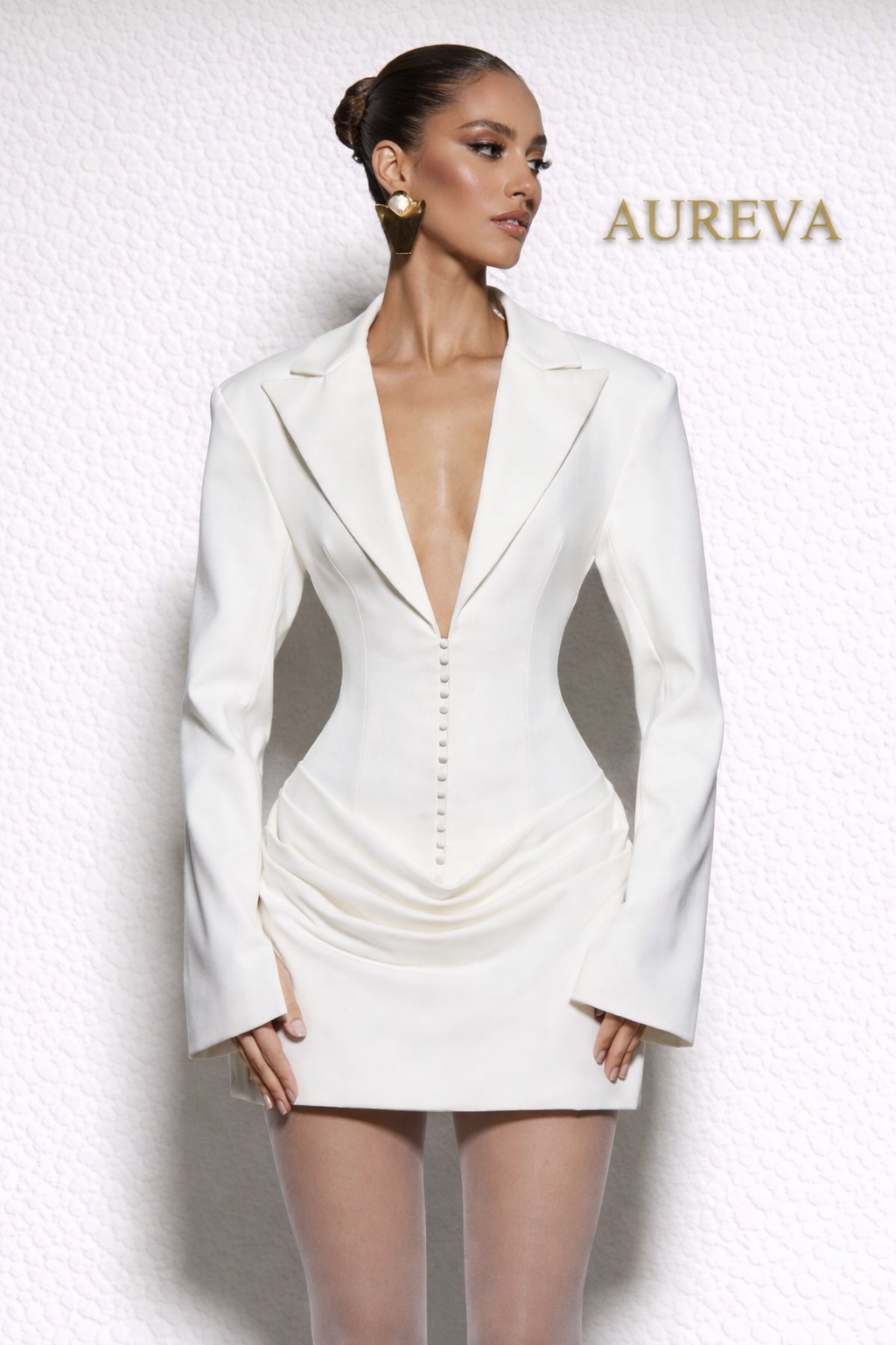 AUREVA | Sculpted Grace Blazer Dress