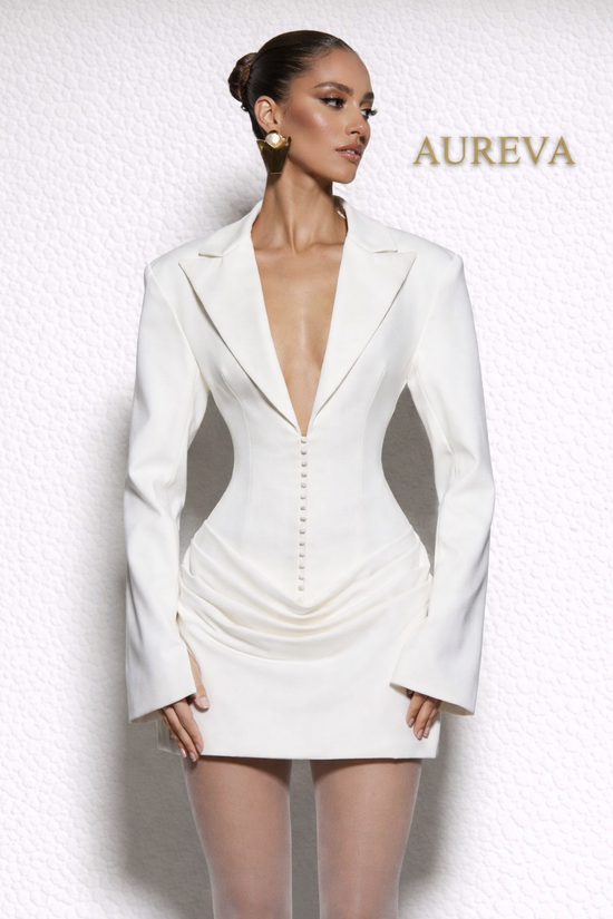 AUREVA | Sculpted Grace Blazer Dress